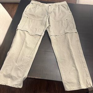 SOREL VINTAGE Men's Cargo Zip-Off Convertible Khaki Hiking Pants, EUC